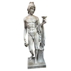 Monumental Italian Marble Sculpture of Ganymede, 20th Century