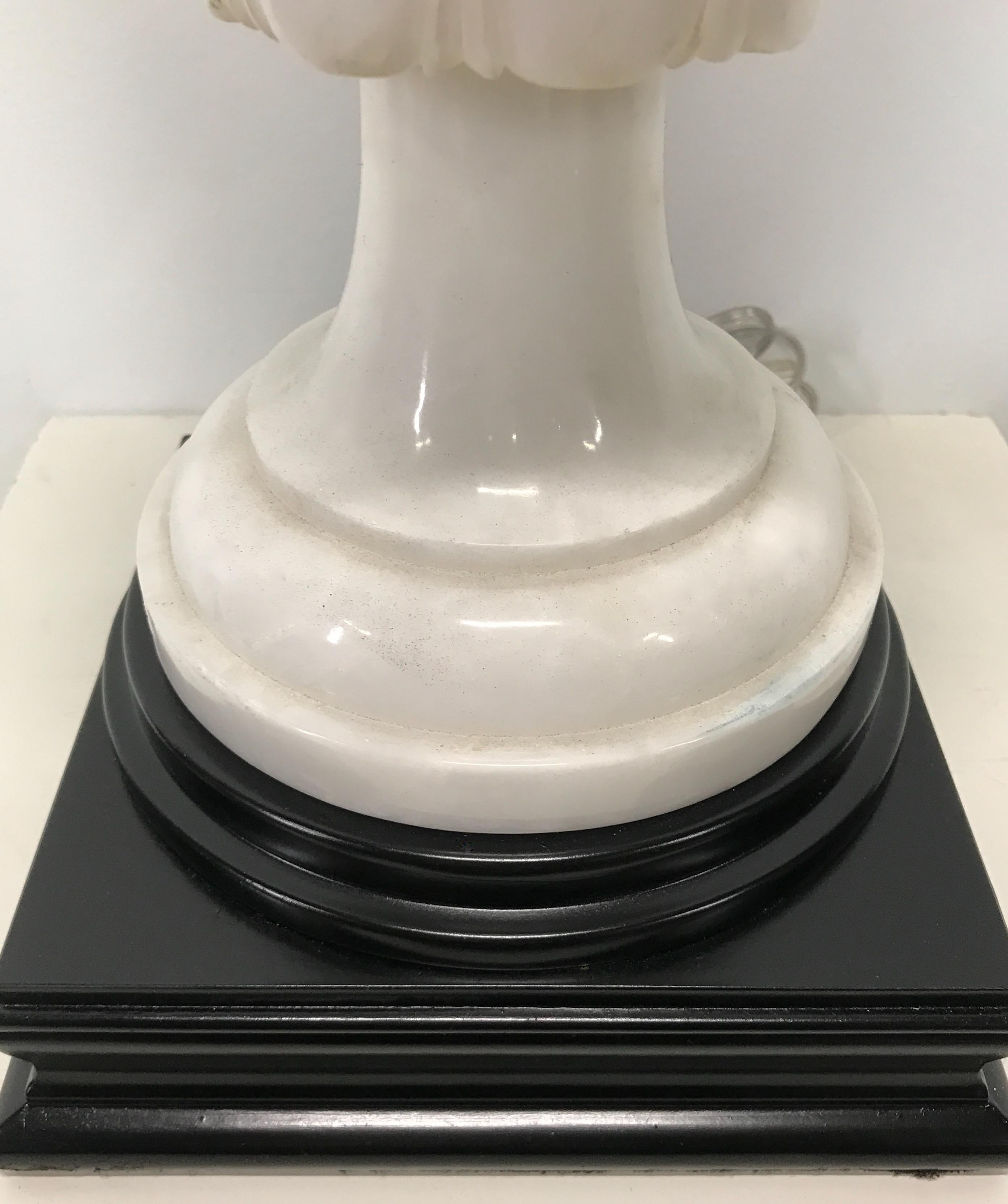 Monumental Italian Marble Urn Shaped Table Lamp 4