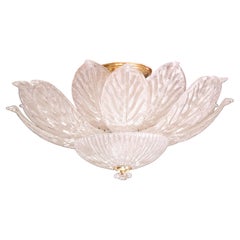 Monumental Italian Murano Glass Ceiling Light or Flush Mount, 1970s
