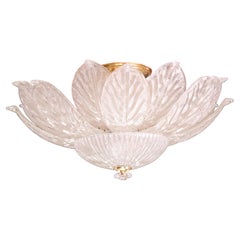 Monumental Italian Murano Glass Ceiling Light or Flush Mount, 1970s