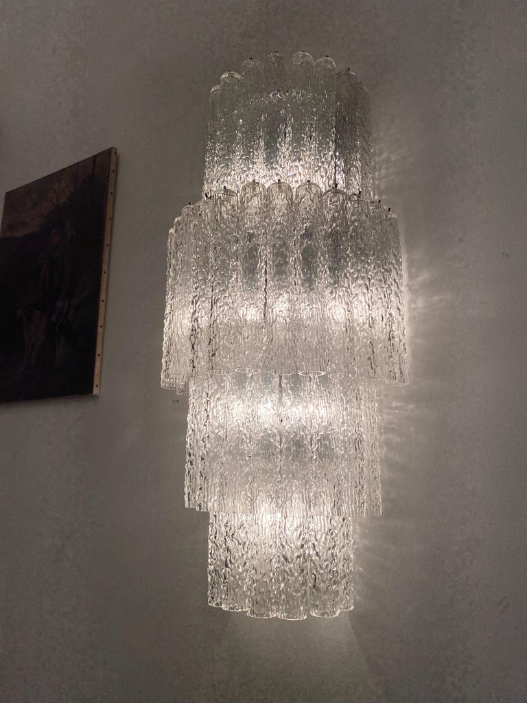 Monumental Murano Glass Chandelier Designed by Gino Poli for Aureliano