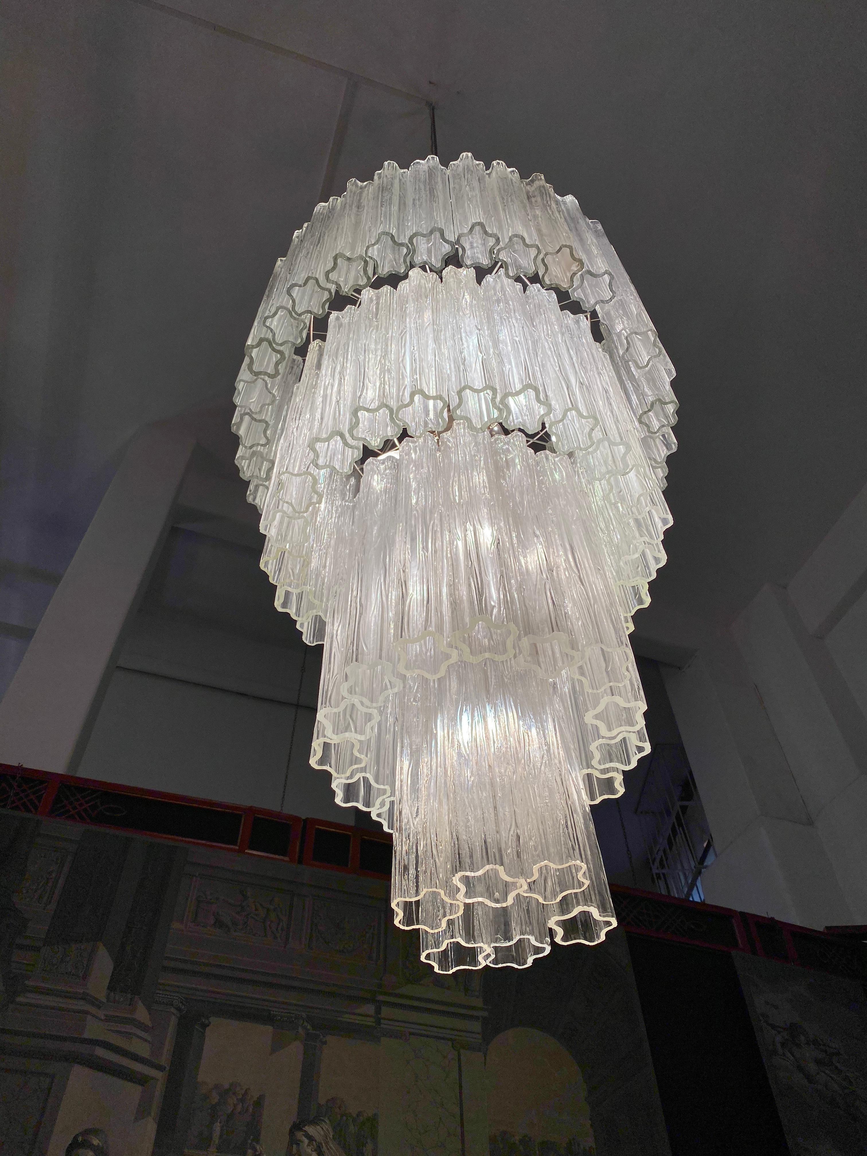 Monumentale  Lampadario Tronchi in vetro di Murano in vendita 5