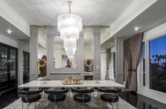 Monumental  Italian Murano Glass Tronchi Chandelier
