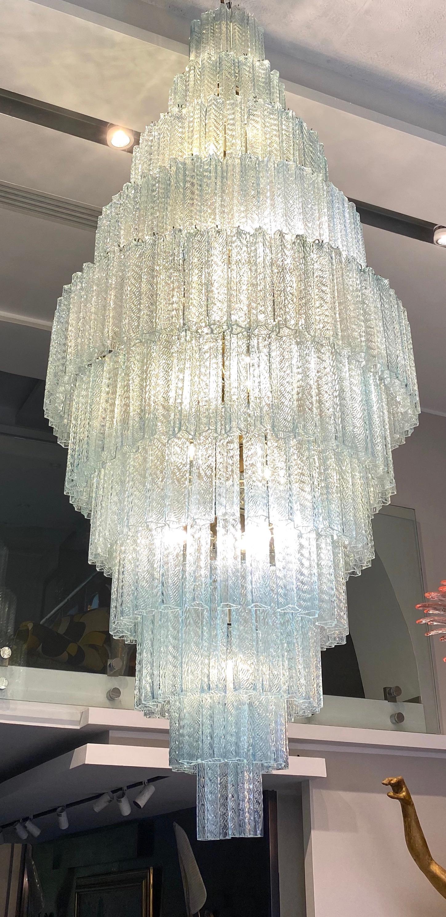 Monumentale lampadario italiano in vetro di Murano Tronchi in vendita 2