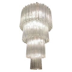 Monumental Italian Murano Glass Tronchi Chandelier