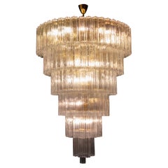 Monumental Italian Murano Glass Tronchi Chandelier