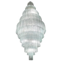 Monumental lustre Tronchi italien en verre de Murano
