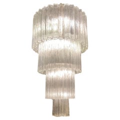 Monumental  Italian Murano Glass Tronchi Chandelier