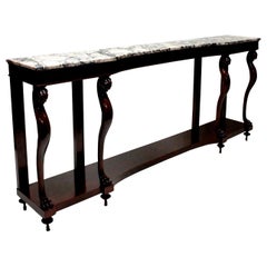 Monumental Italian Neoclassical Marble-Top Console Table