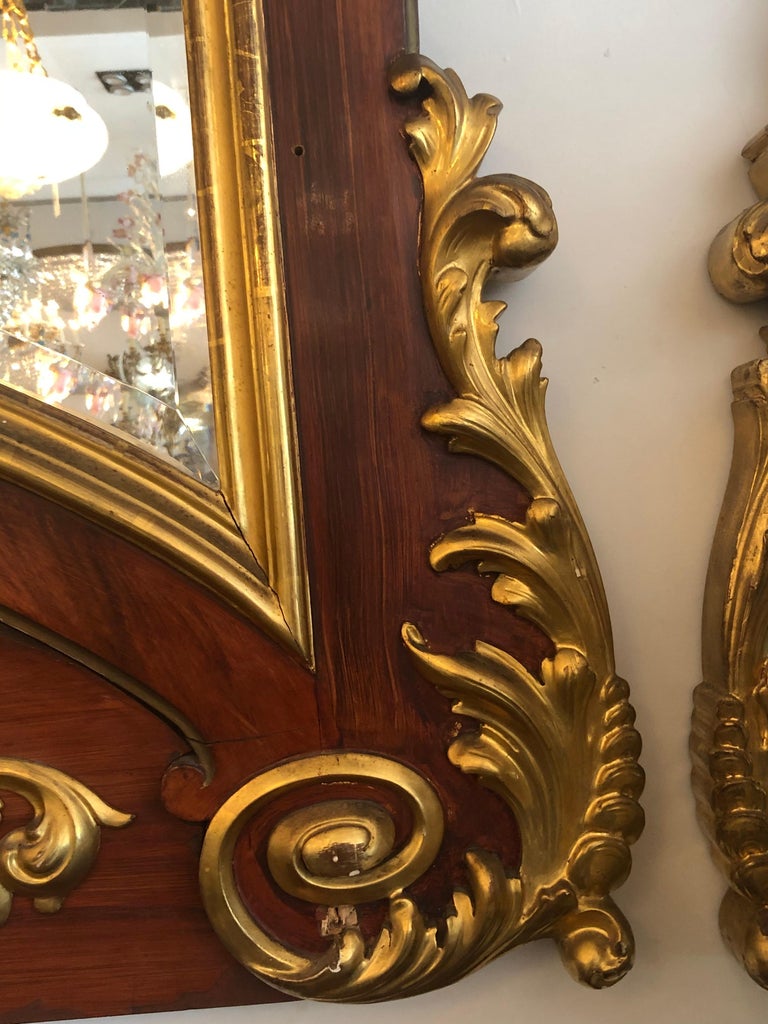 Early 20th Century Monumental Italian Neoclassical Mirror For Sale