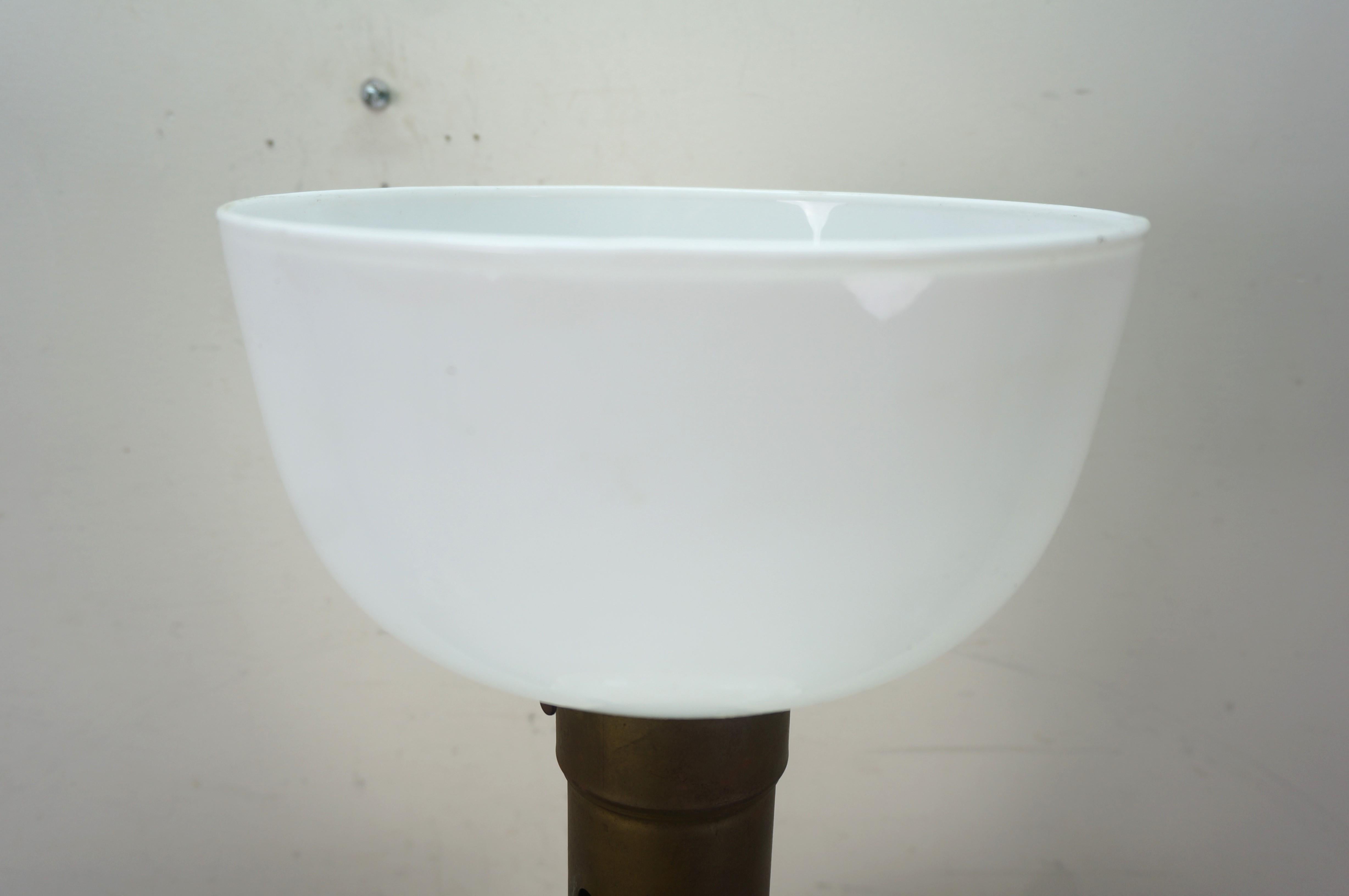 Monumental Urne en Porcelaine Italienne Lampe Torchère Abat-jour Fruit 39