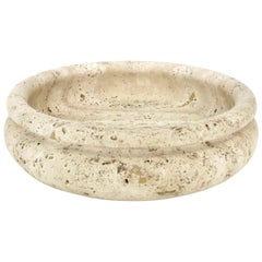 Monumental Italian Travertine Marble Bowl or Dish for Up & Up Di Rosa and Giusti
