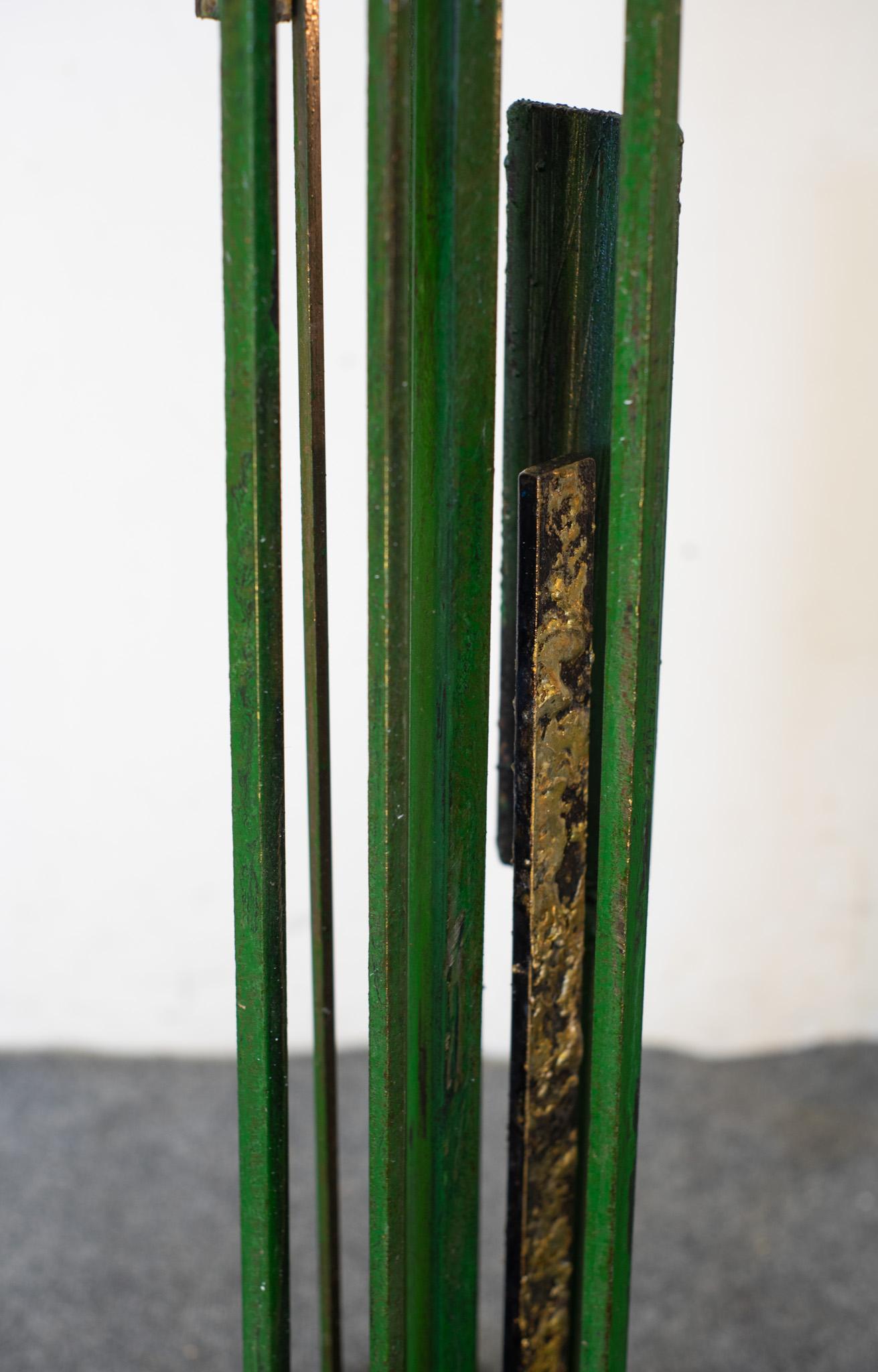 Scultura monumentale James Bearden Mystical Galaxy Chimes Scultura in acciaio e bronzo Brutalista in vendita 2