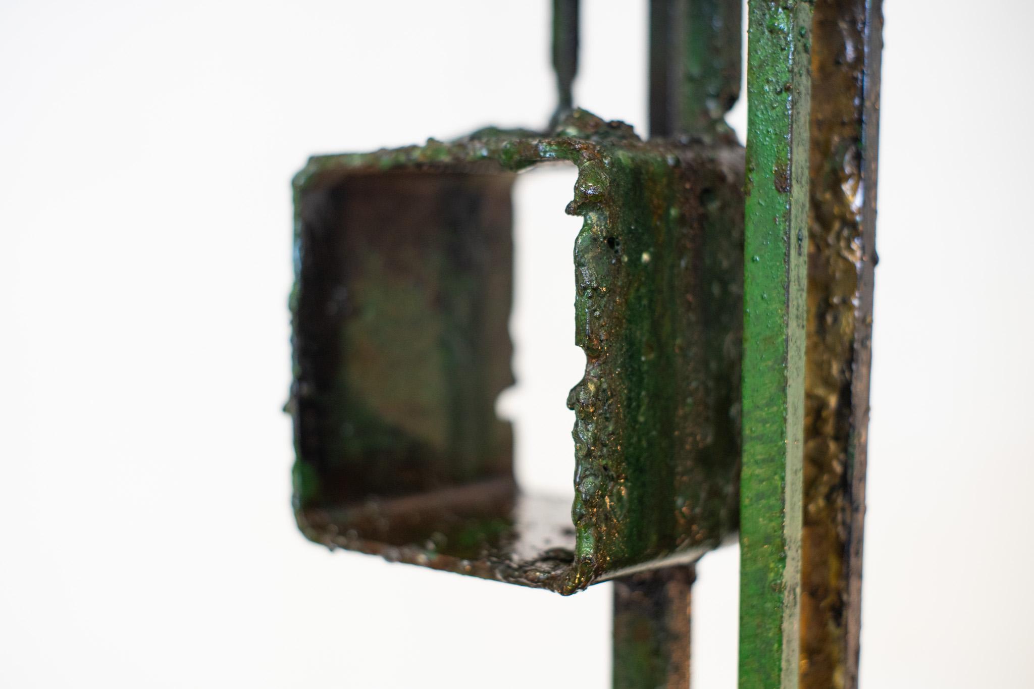 Scultura monumentale James Bearden Mystical Galaxy Chimes Scultura in acciaio e bronzo Brutalista in vendita 7