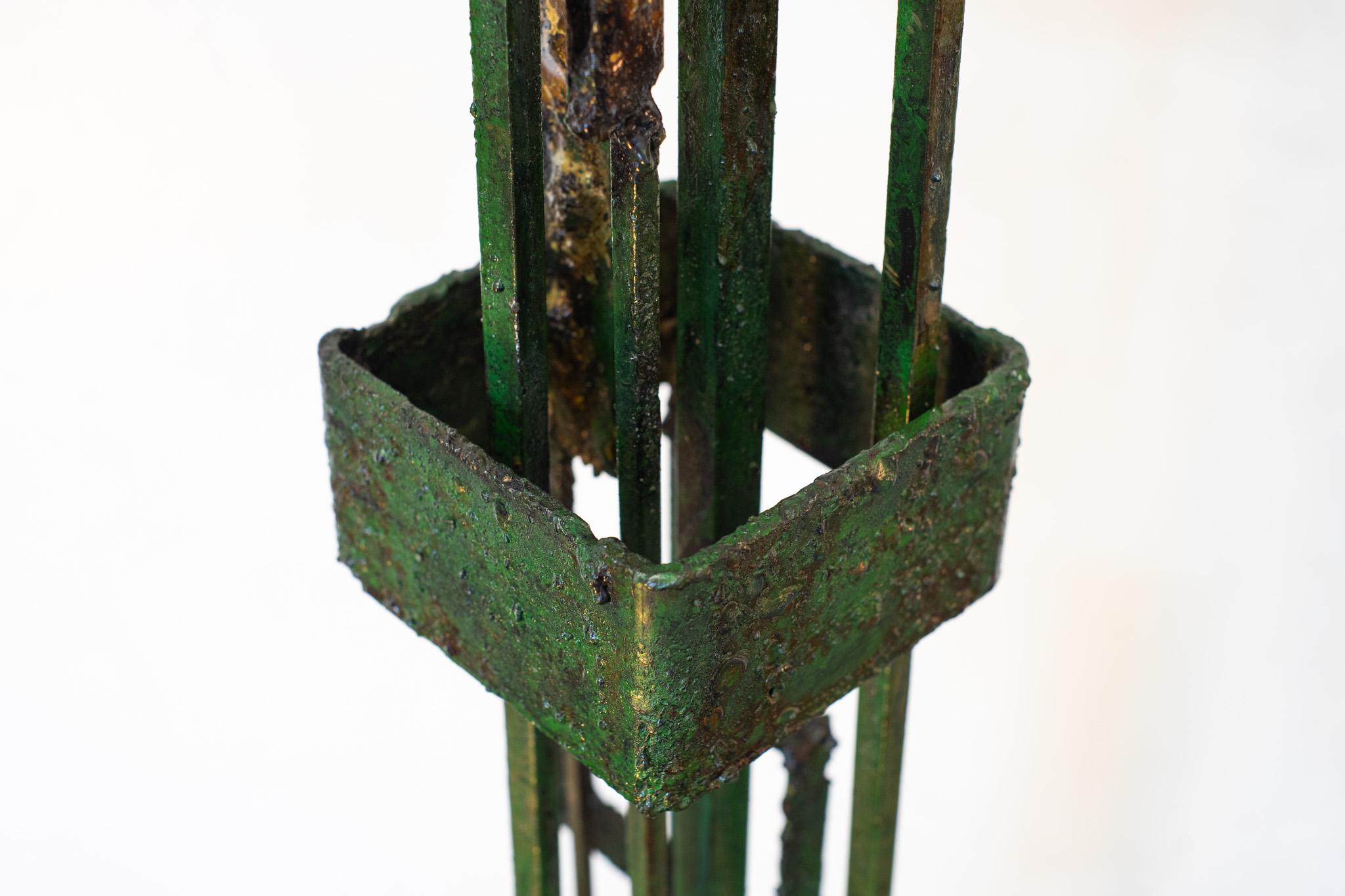 Scultura monumentale James Bearden Mystical Galaxy Chimes Scultura in acciaio e bronzo Brutalista in vendita 8