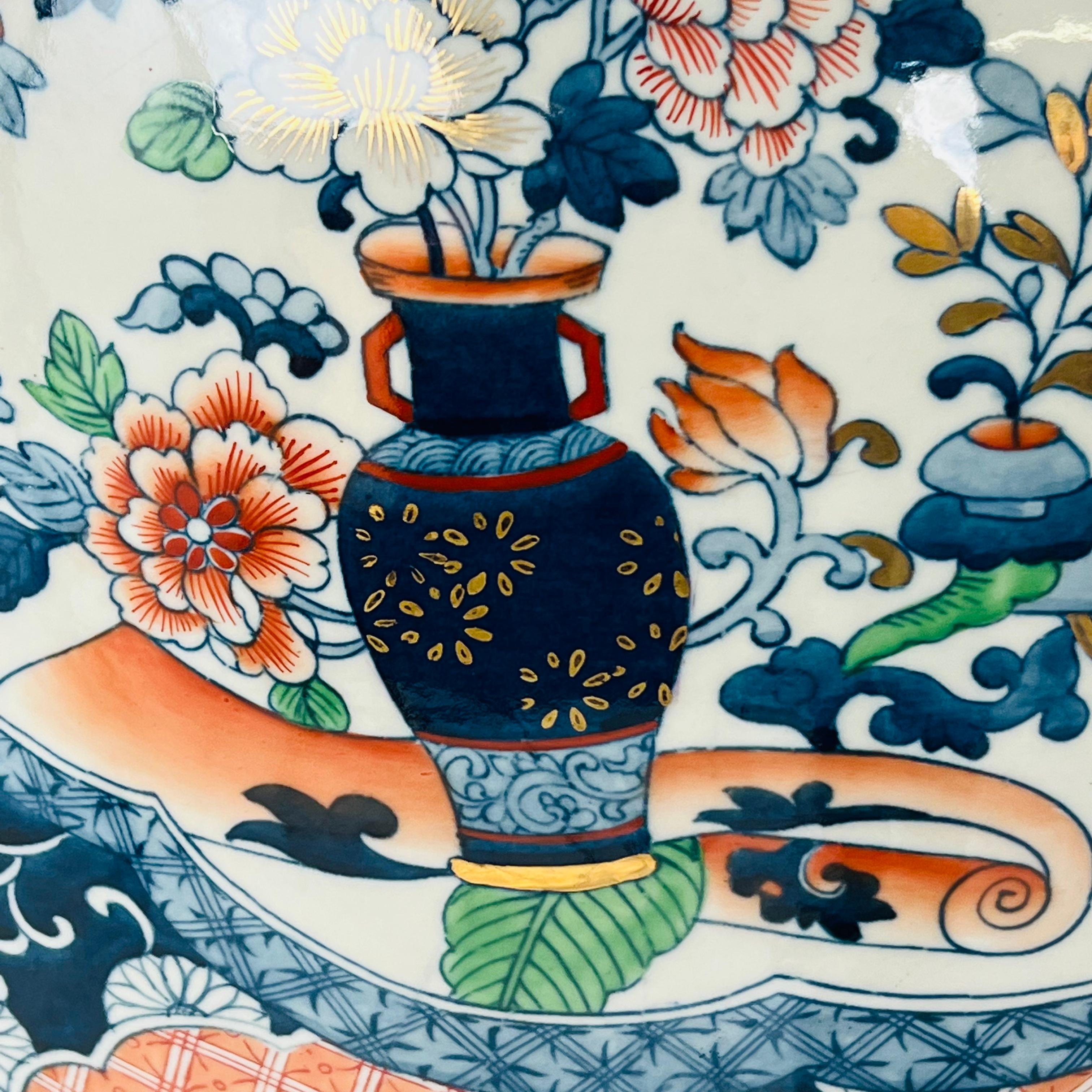 Vaso da terra giapponese monumentale da 5' nello stile di Imari in vendita 5