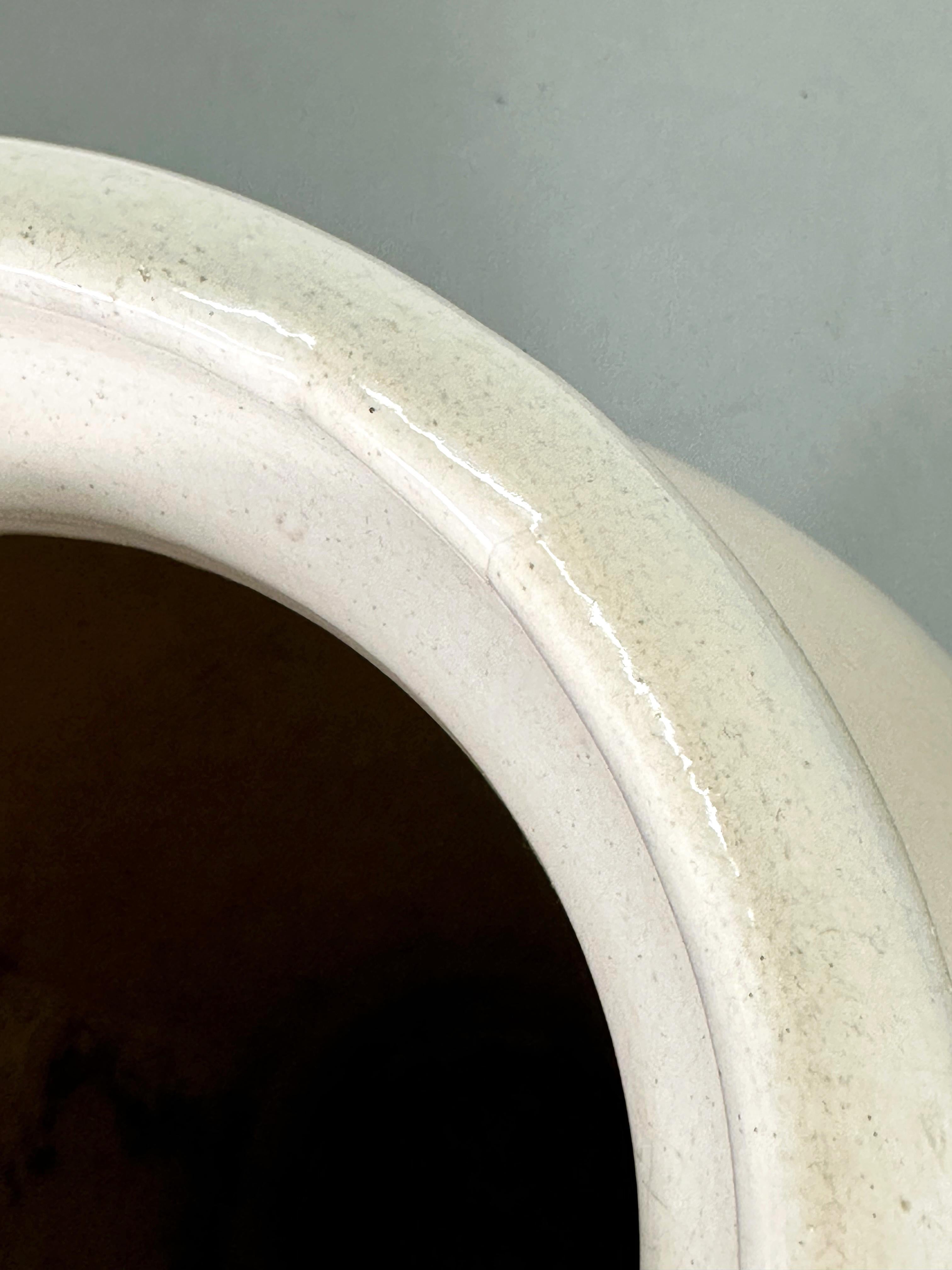 white roseville pottery