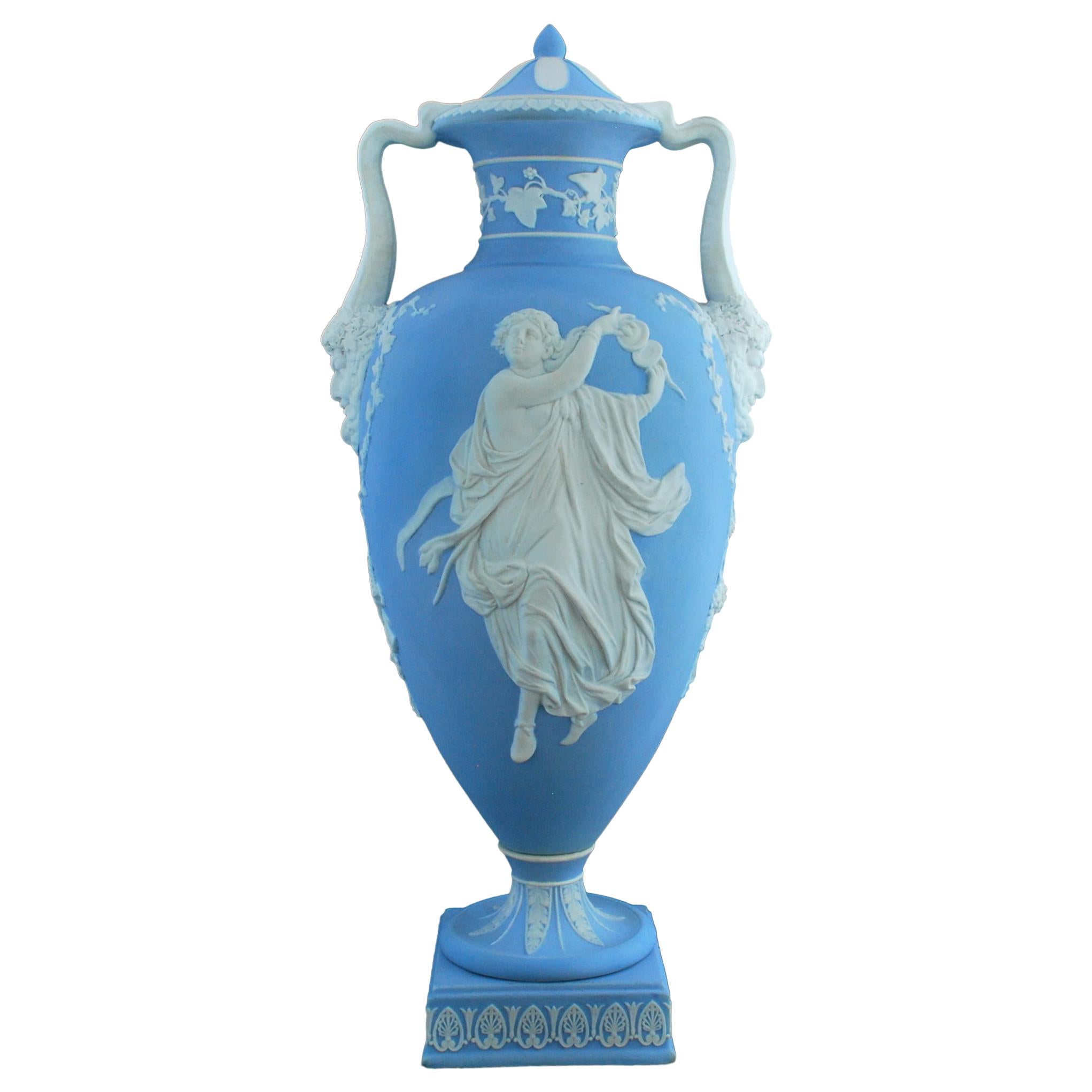 Monumental Jasperware Vase, Wedgwood, circa 1860