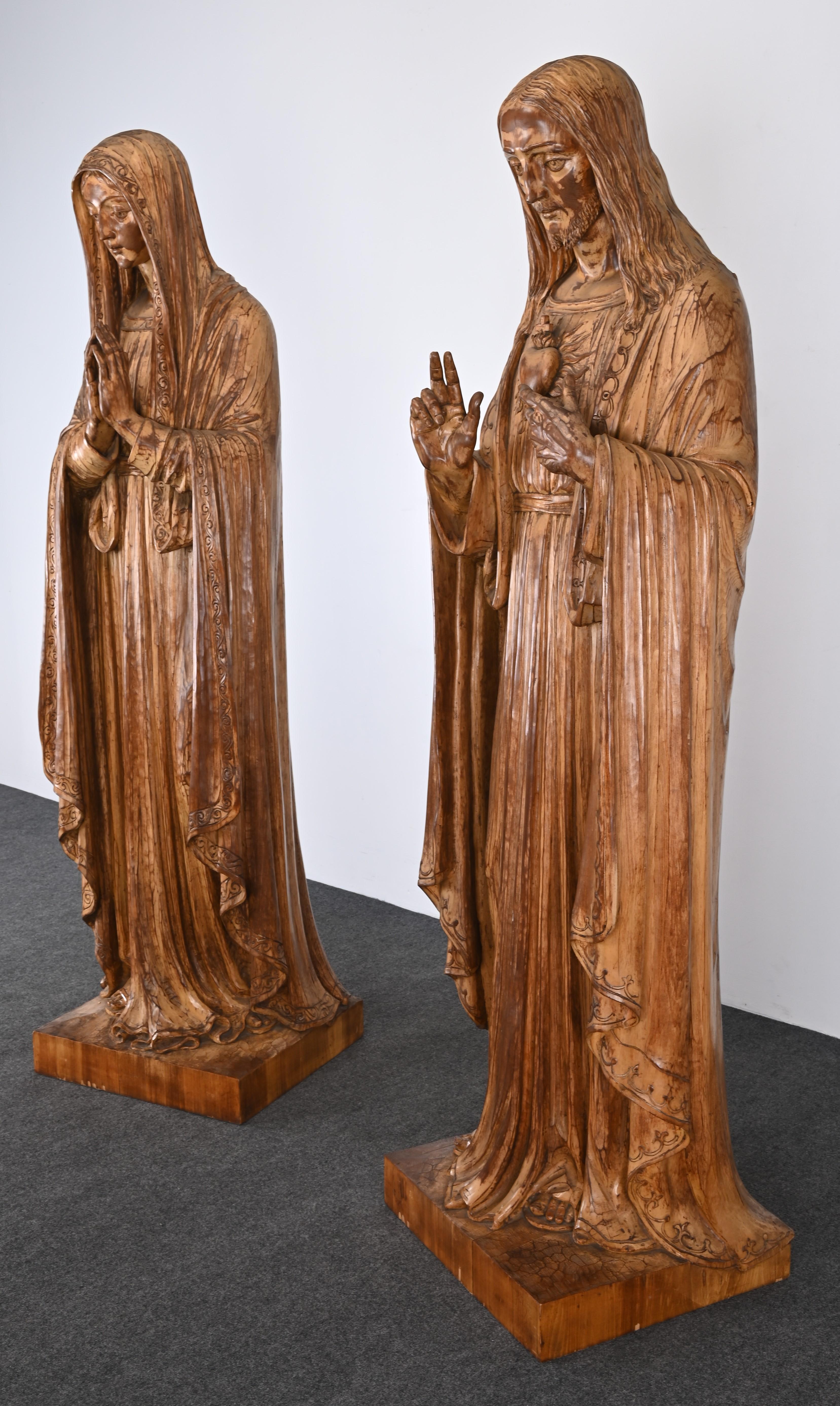 wooden religious statues