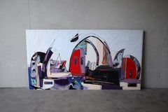 Monumental Jewish Fiber Art Wall Hanging by Smadar Lavine