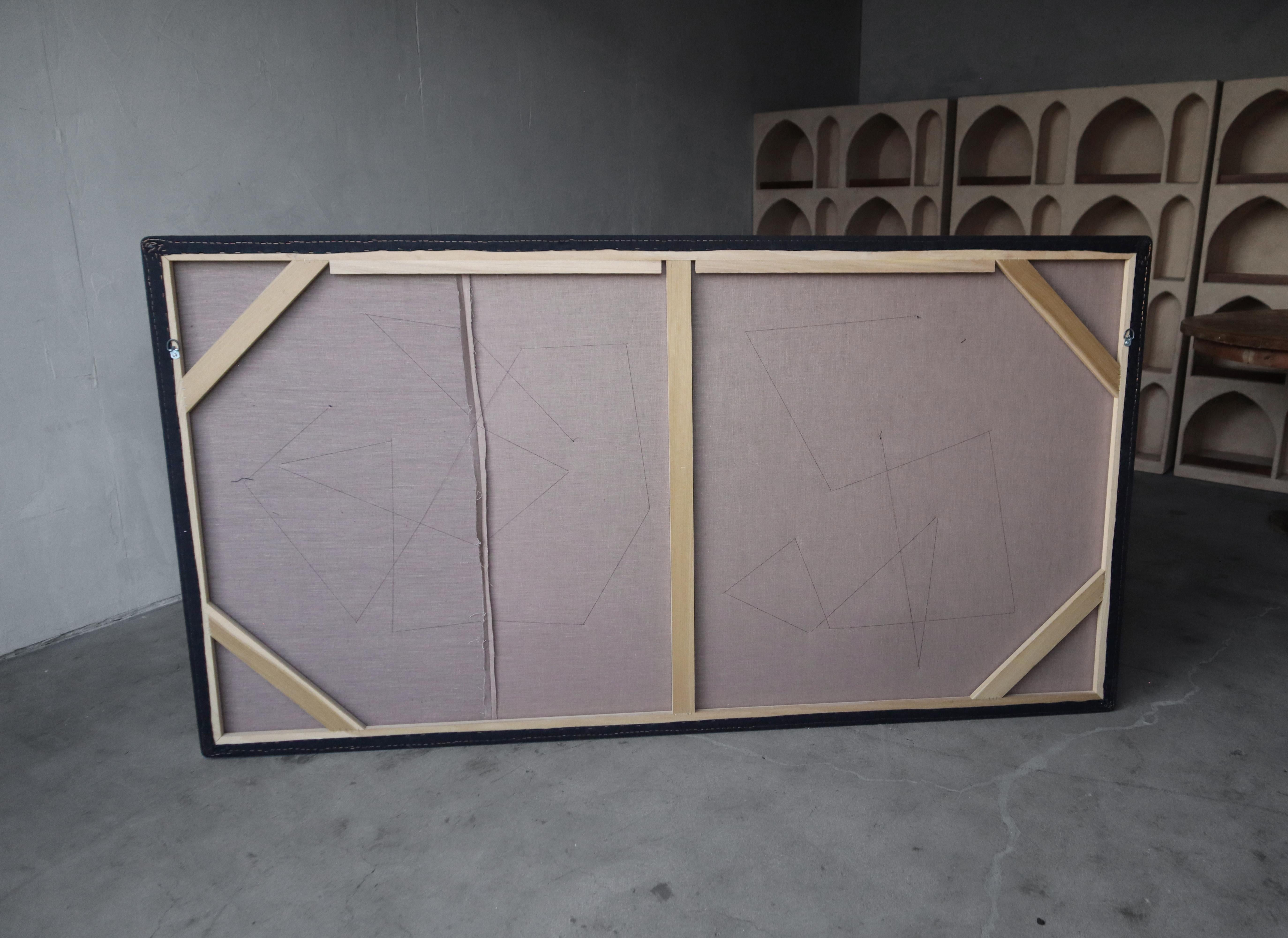 Colgante de pared monumental de arte judío en fibra de Smadar Lavine en venta 4