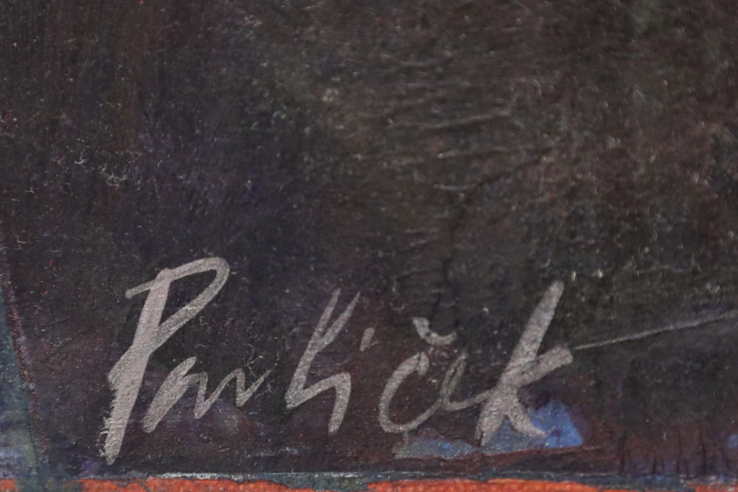 Canvas Monumental John Pavlicek 'American/Texas b. 1946' A PAINTING, 