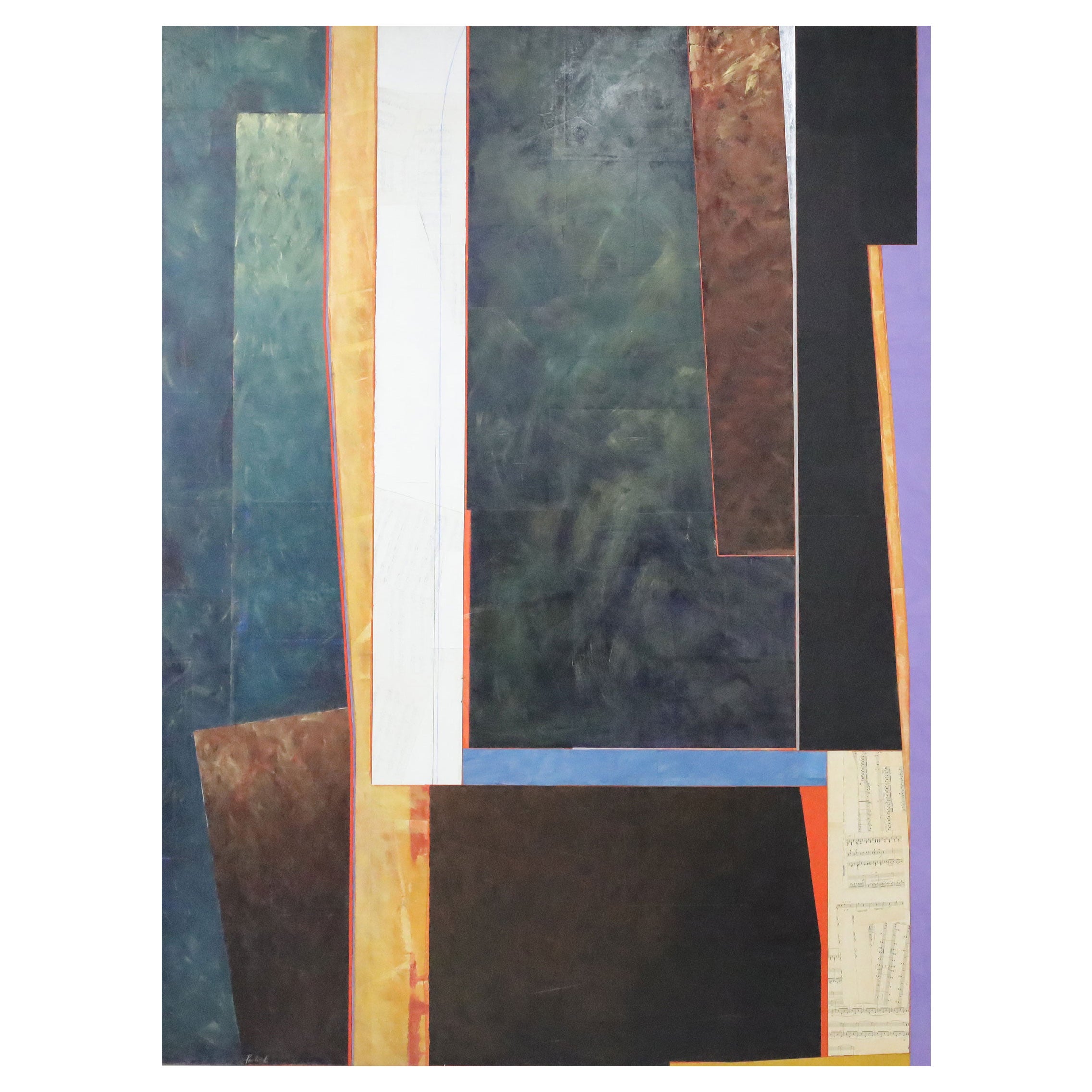 Monumental John Pavlicek (Estadounidense/Texas n. 1946) UNA PINTURA,  "K.M.B." ,  1988