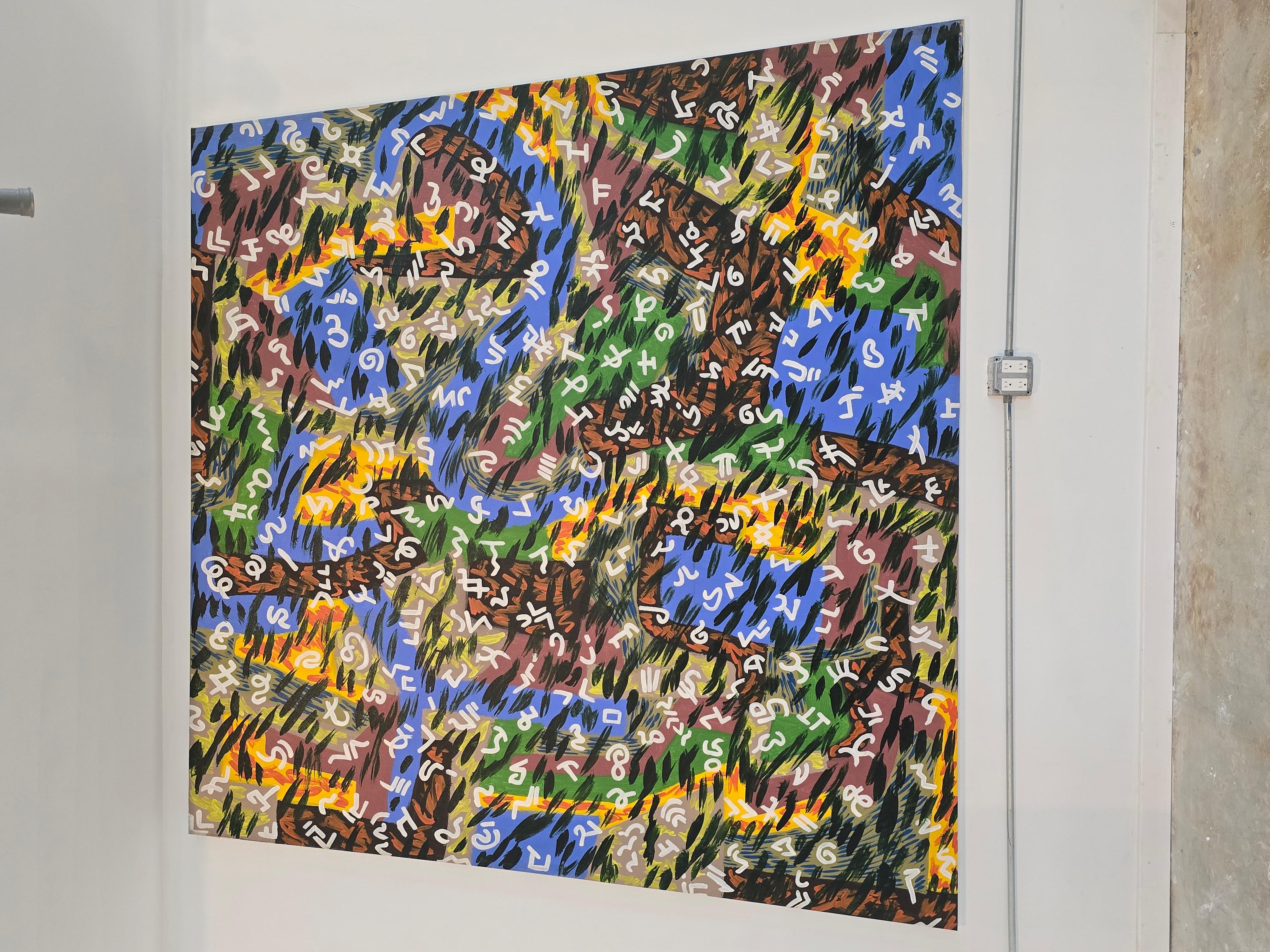 Americano Monumentale John Tweddle (1938-2022) Pittura Modernista Olio su Tela 1973 in vendita