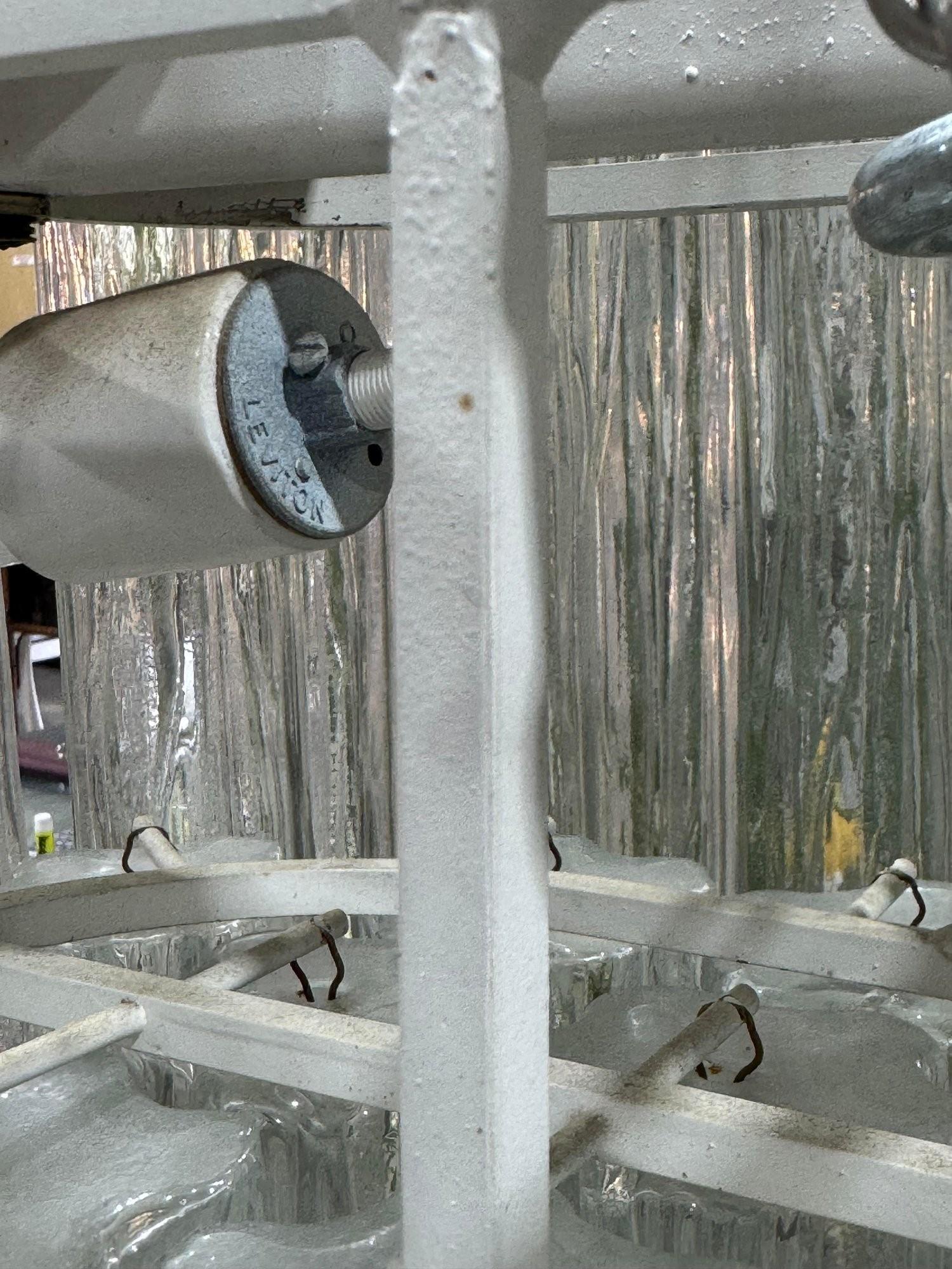 Italiano Monumentale lampadario a tubo Tronchi in vetro di Murano Kalmar, metà del secolo scorso in vendita