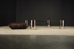 Monumental Sized Karl Springer 'Sculpture' Coffee Table, circa 1980s, Signed