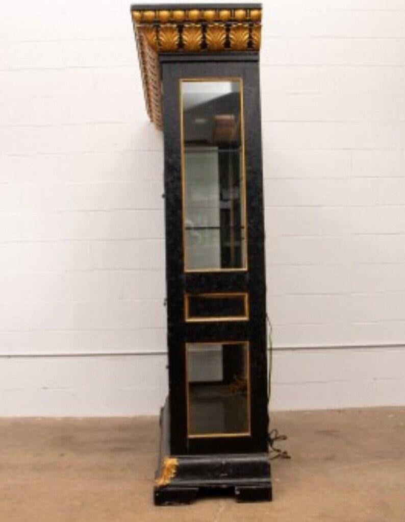 Lacquered Monumental La Barge Neoclassical Wine Cabinet