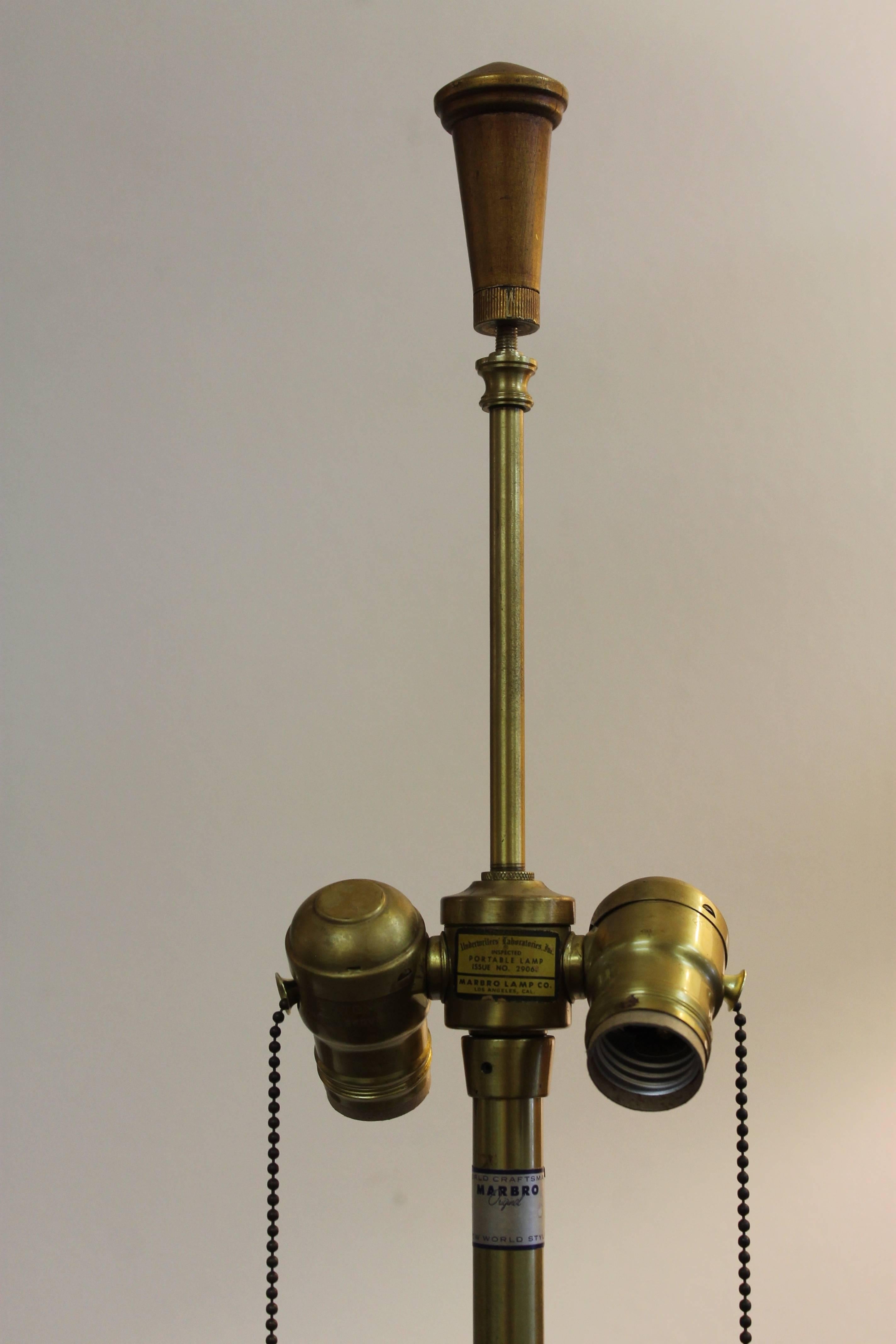 Late 20th Century Monumental Lamp by The Marbro Lamp Company, Los Angeles, CA. For Sale