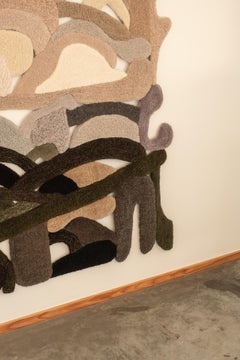 Monumental Landscape Espace XXXIV Handmade Wool Tapestry by Mira Sohlen