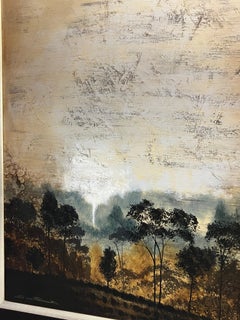 Monumental Landscape Oil Painting by Bustamante