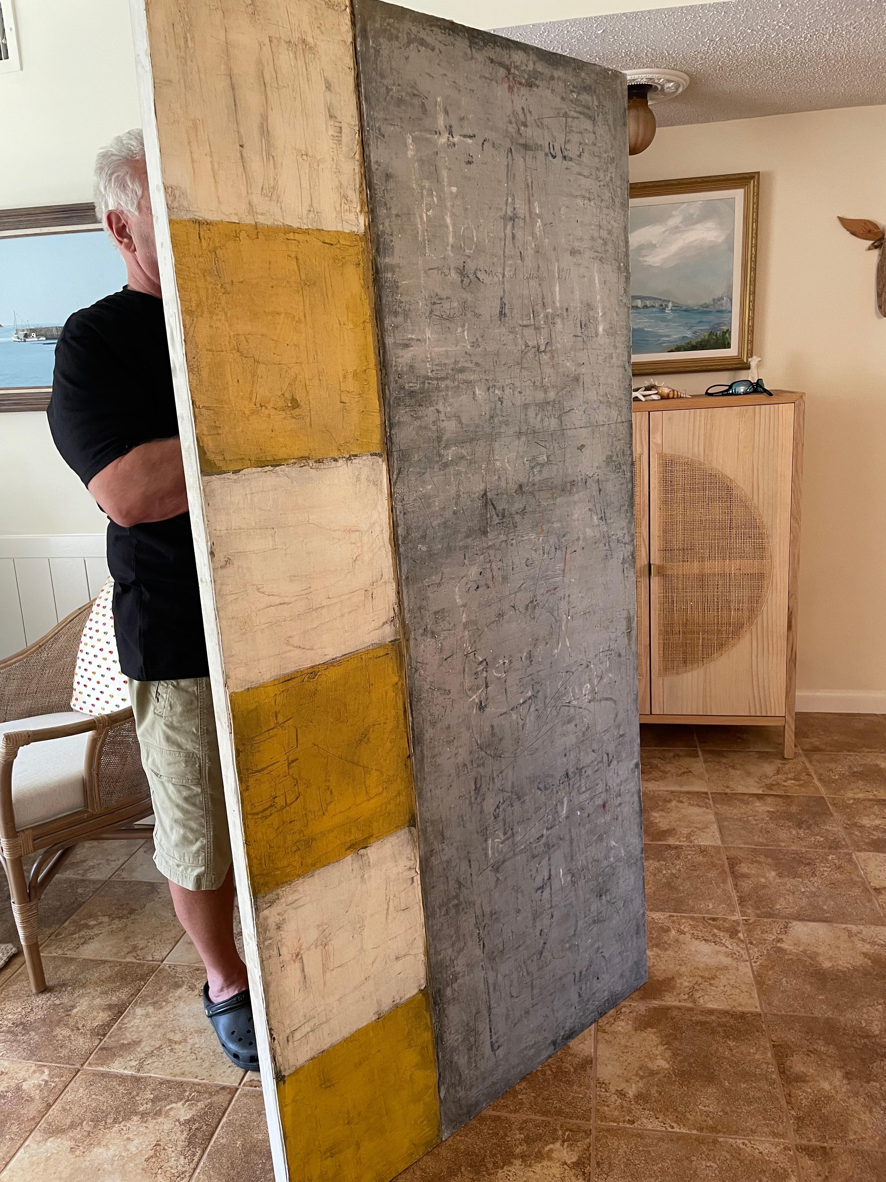 Monumental Large Abstract Painting on Panel by Bill Fisher In Good Condition For Sale In Hopewell, NJ
