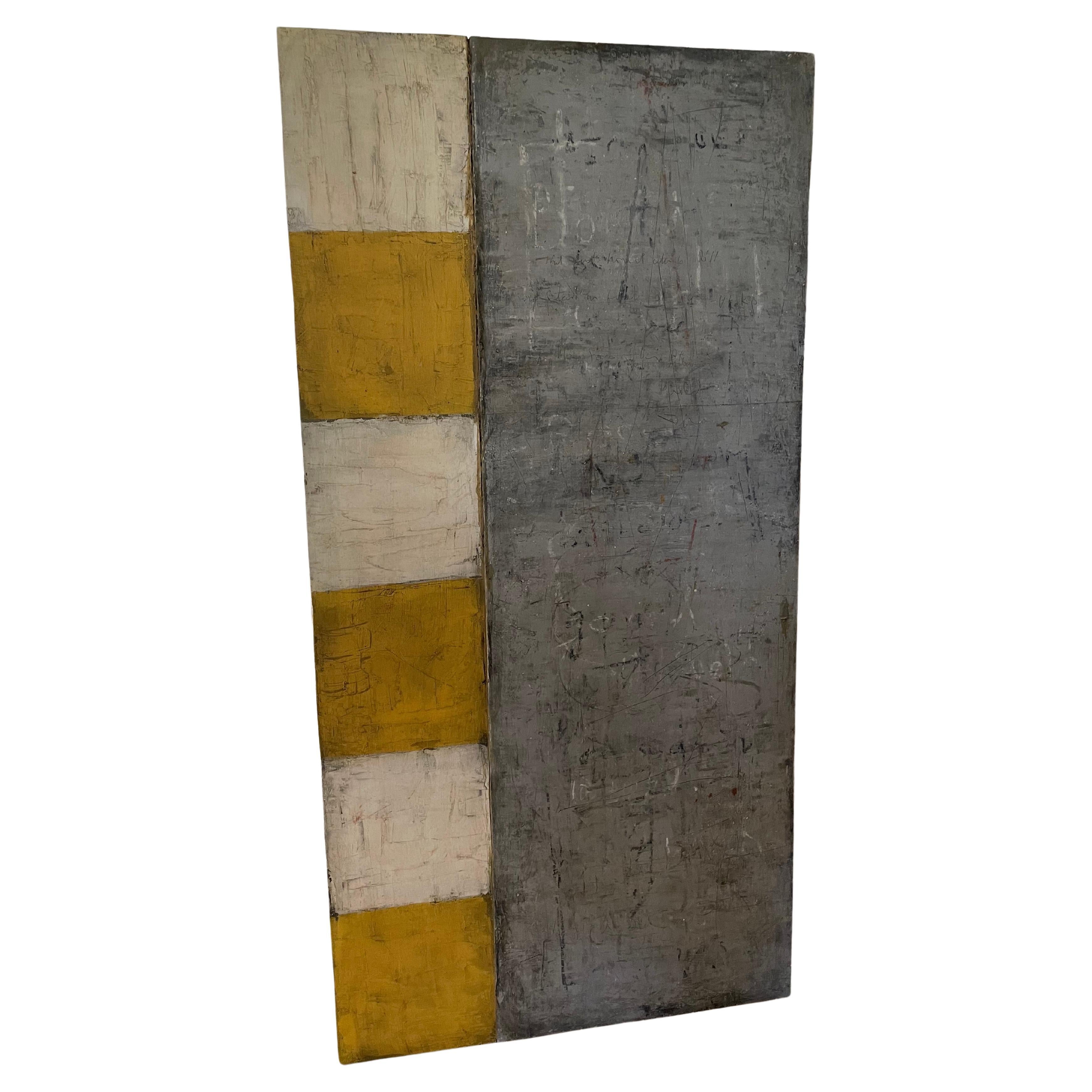 Monumental Large Abstract Painting on Panel by Bill Fisher For Sale