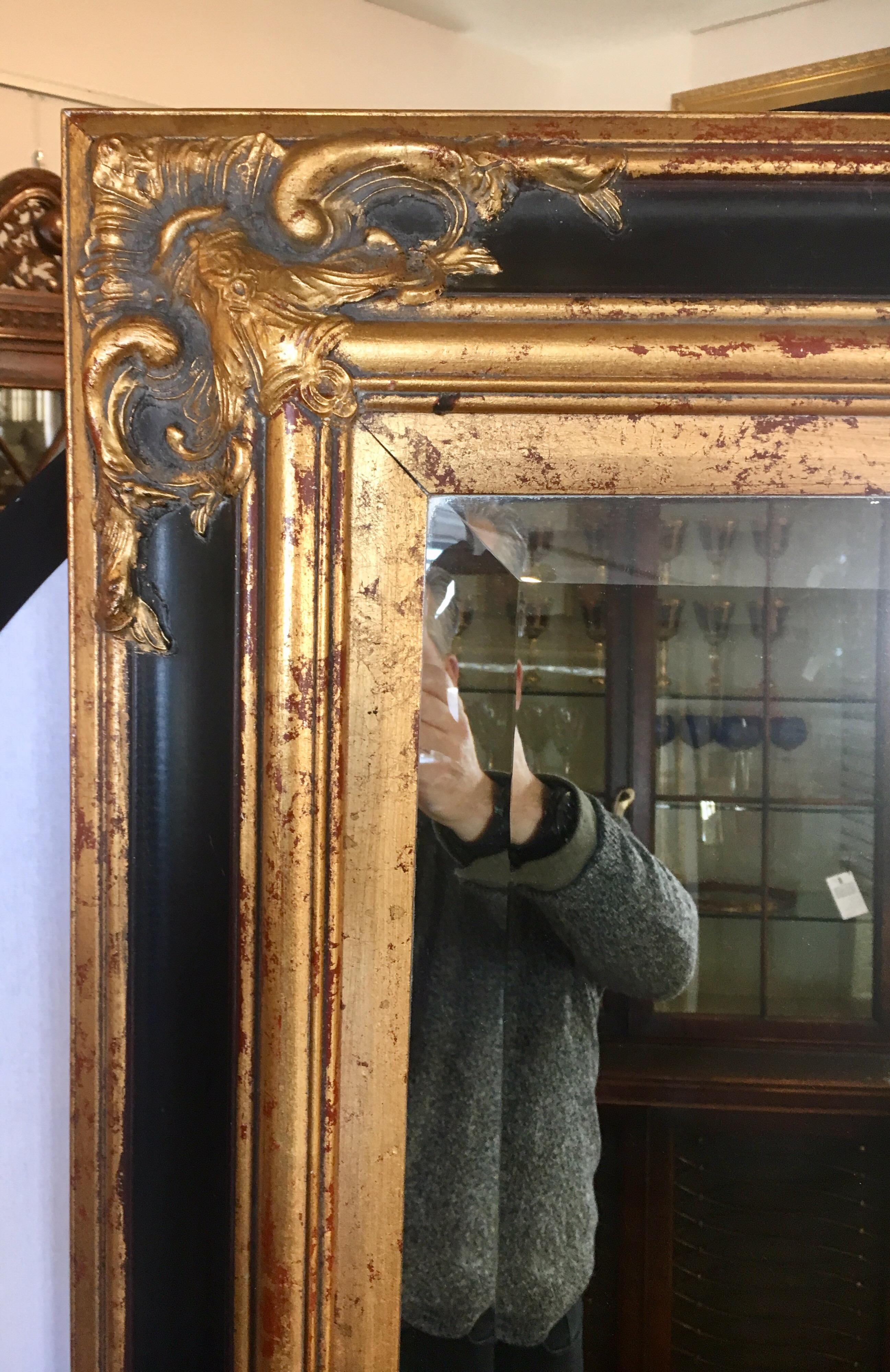 large floor mirror gold