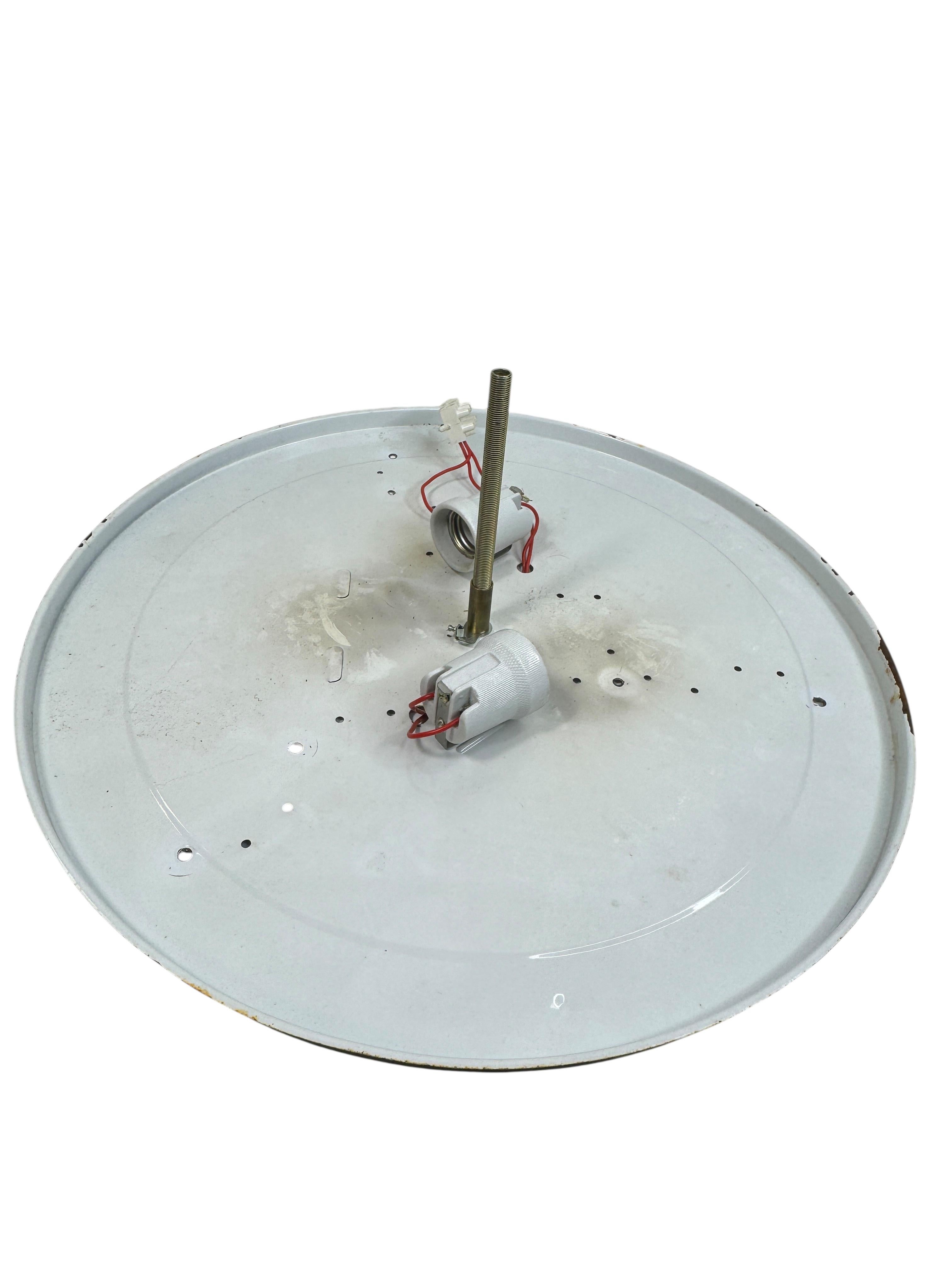 Monumental gran cúpula de cristal de Murano empotrable estilo Venini años 70, Italia en venta 12