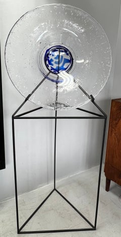 Monumental Lars Hellstrom Glass Sculpture Sweden