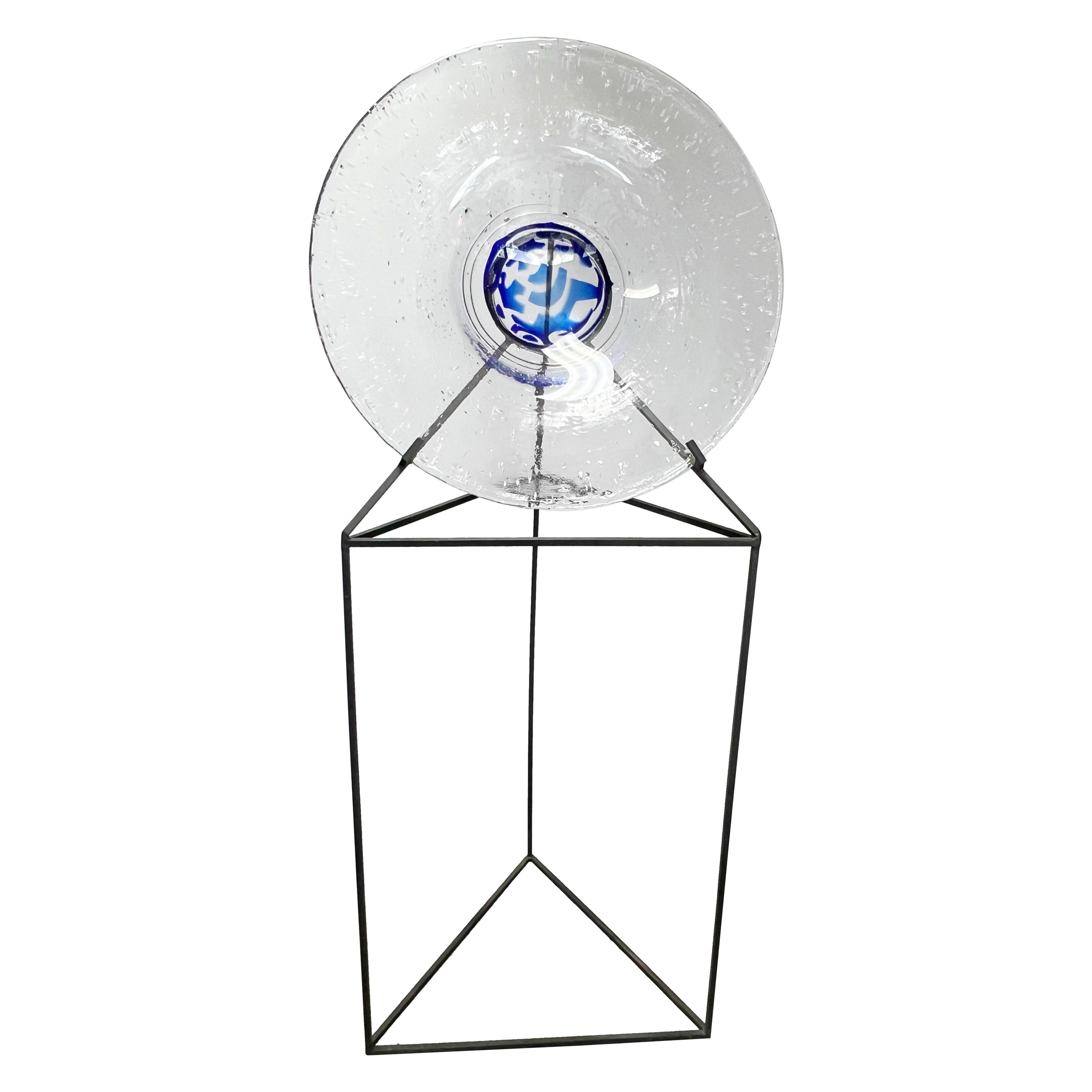 Monumentale Lars Hellstrom-Glasskulptur, Schweden im Angebot