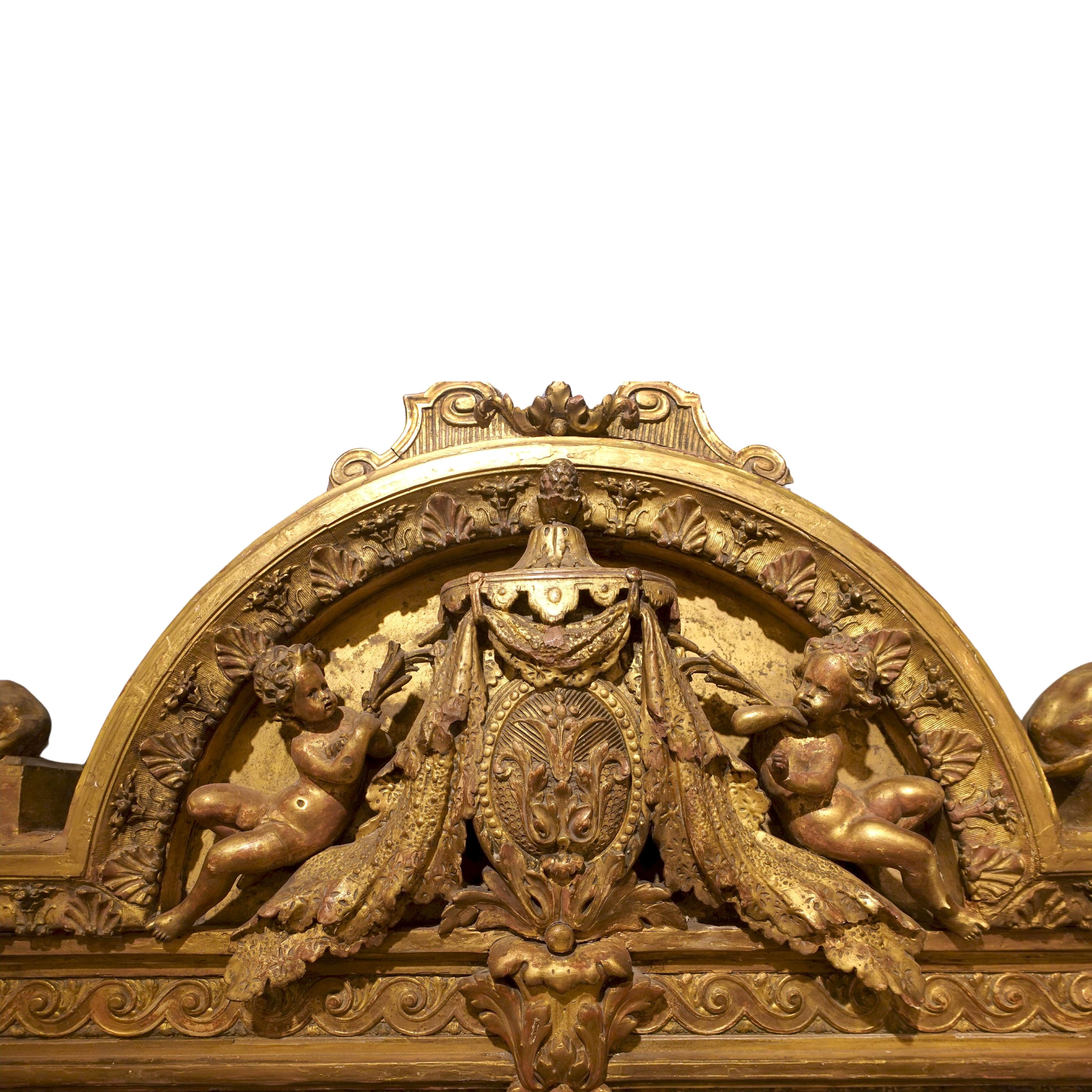 Louis XVI Monumental late 18th century French Giltwood Frame For Sale