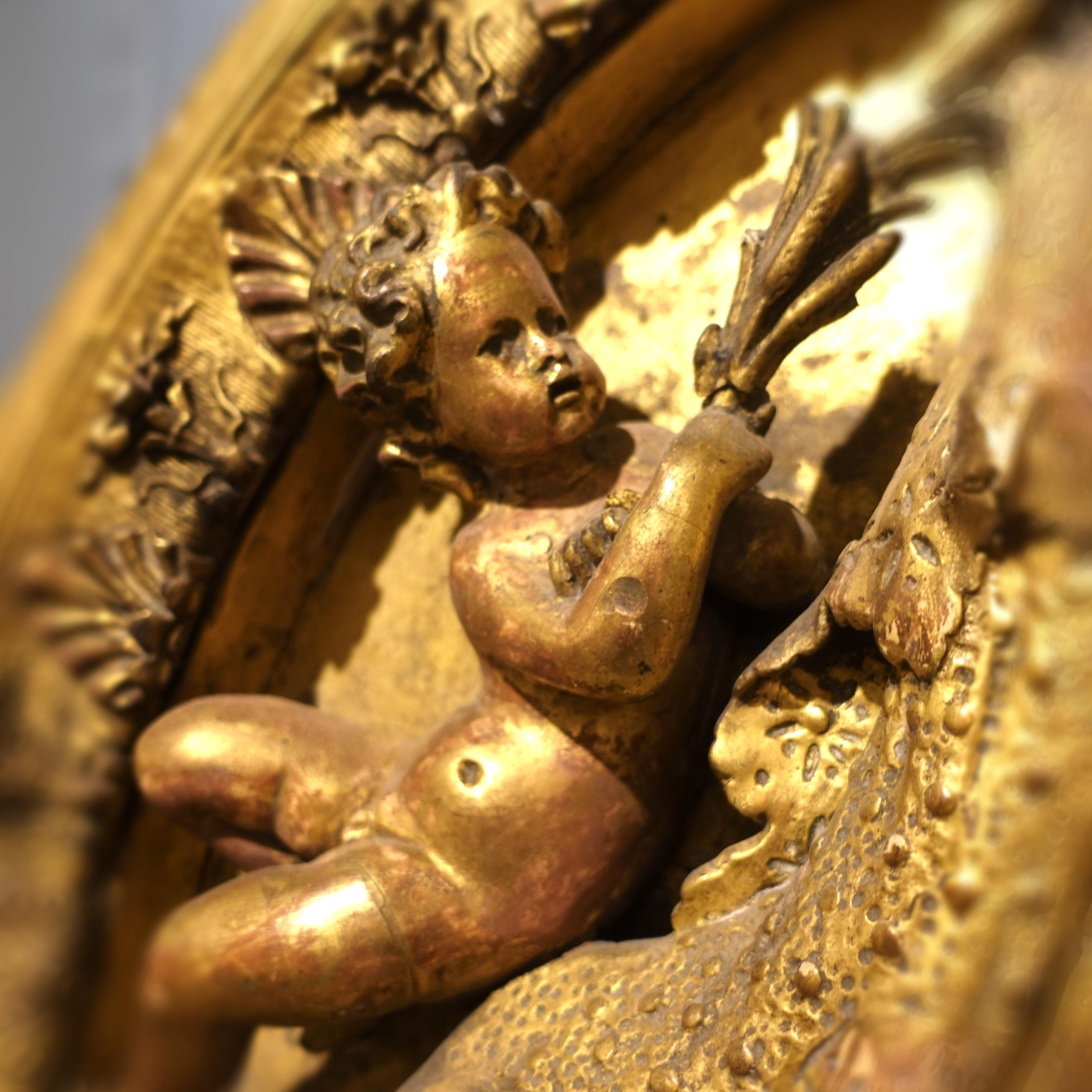 Late 18th Century Monumental late 18th century French Giltwood Frame For Sale