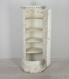 Monumental Late 18th Century Gustavian Column Cabinet