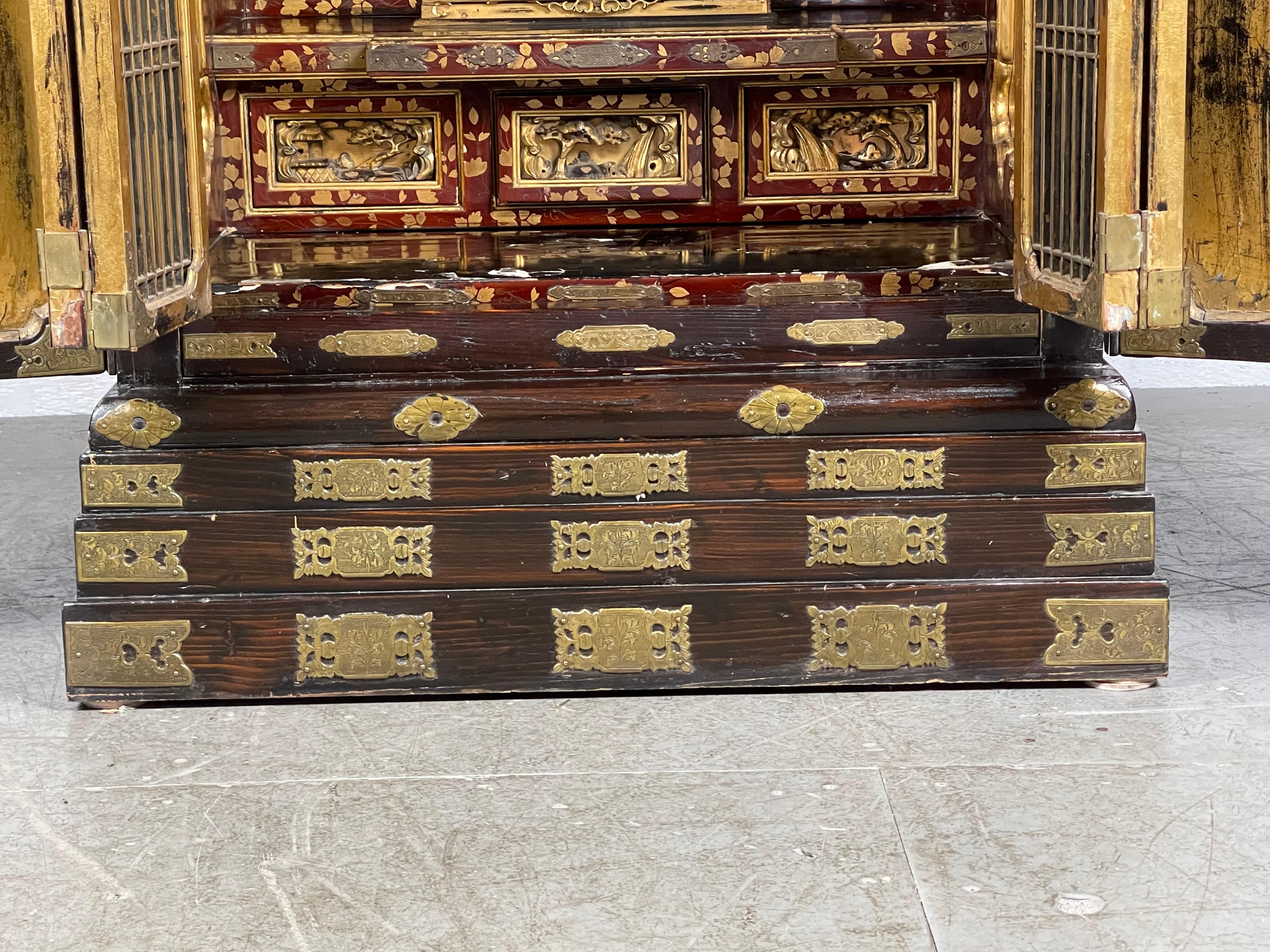 Monumental, Late 19th Century Butsudan, Buddhist Alter, Shrine  2