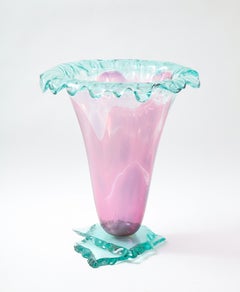 Vase monumental en verre d'art Laurel Fyfe