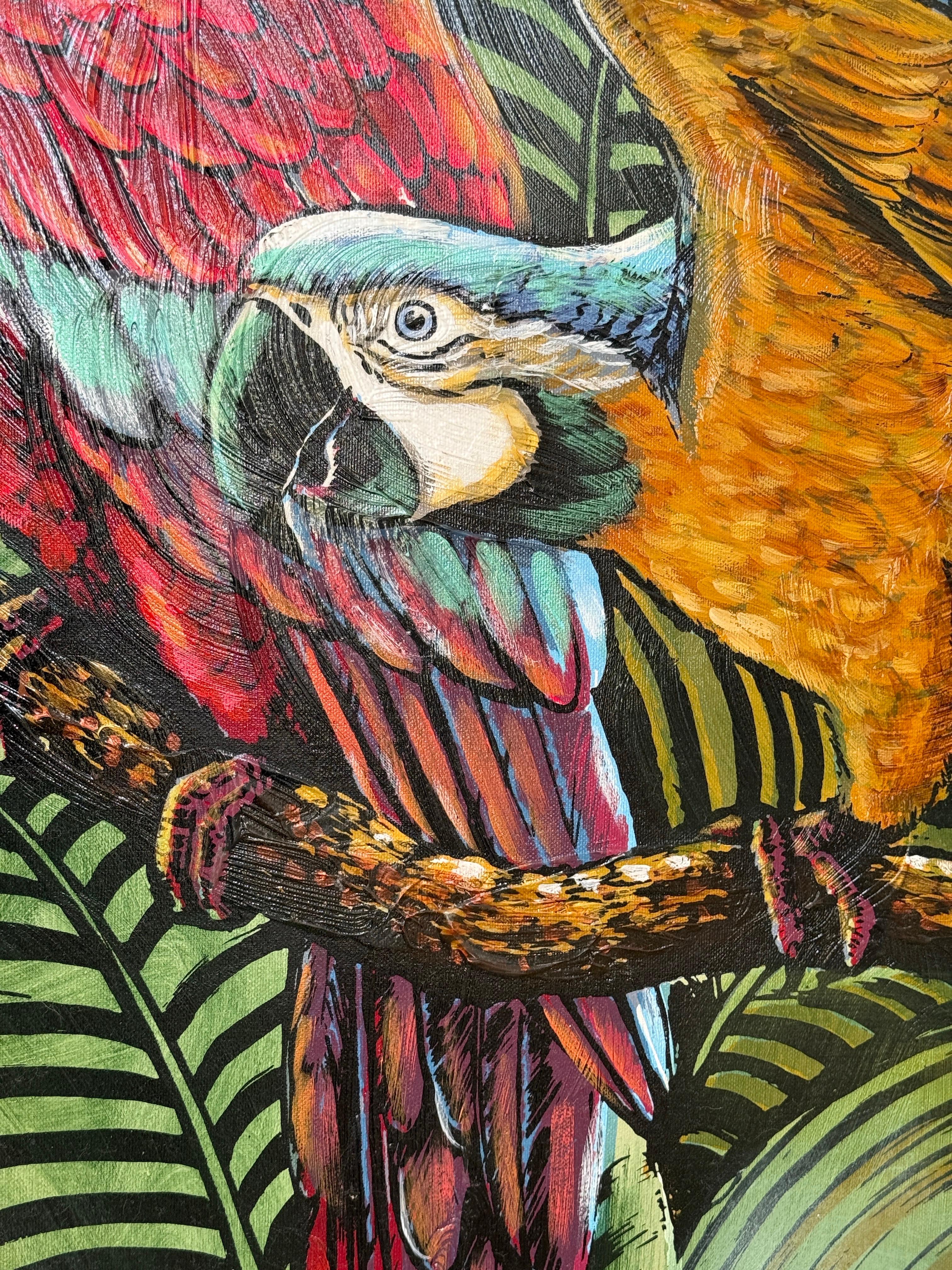 Peinture tropicale Monumental Lee Reynolds Vanguard Series 