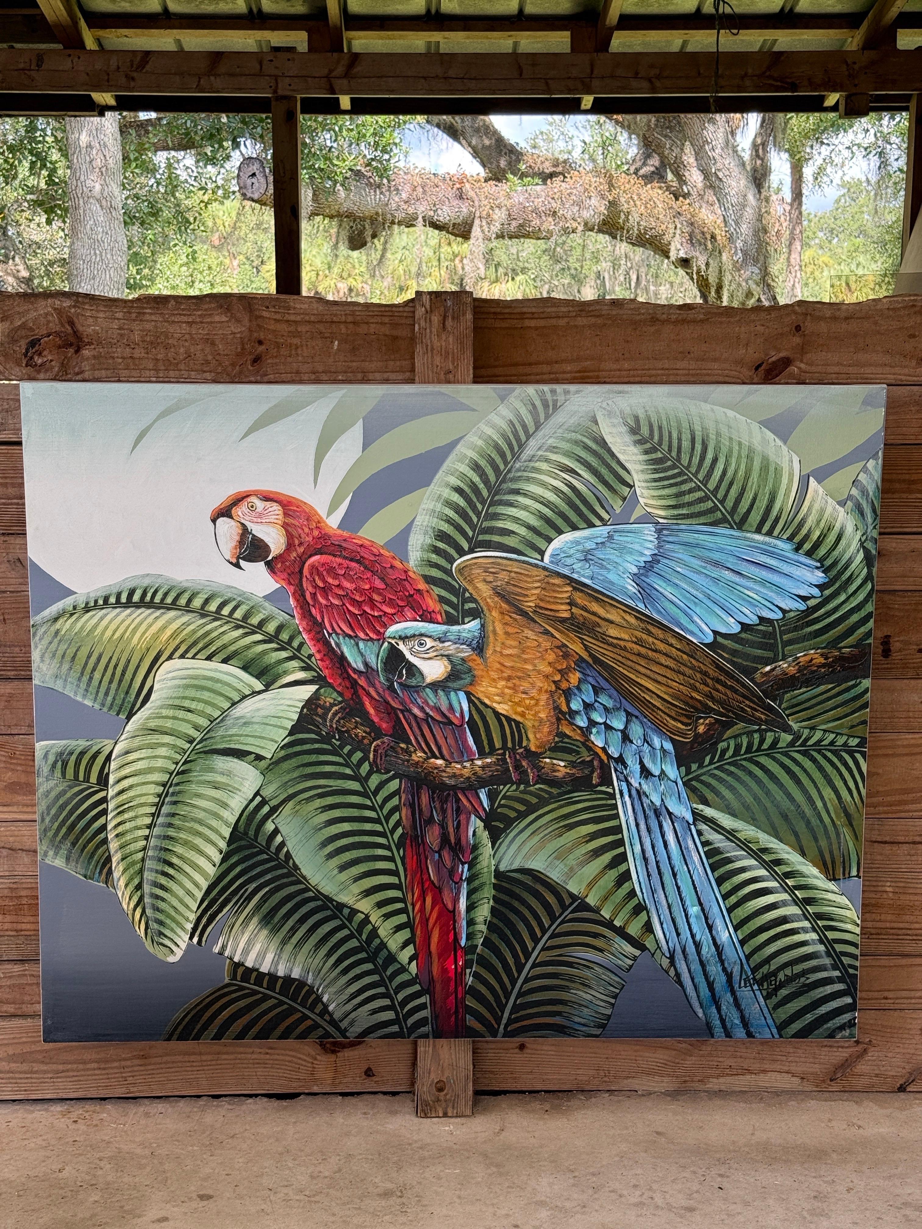 Peinture tropicale Monumental Lee Reynolds Vanguard Series 