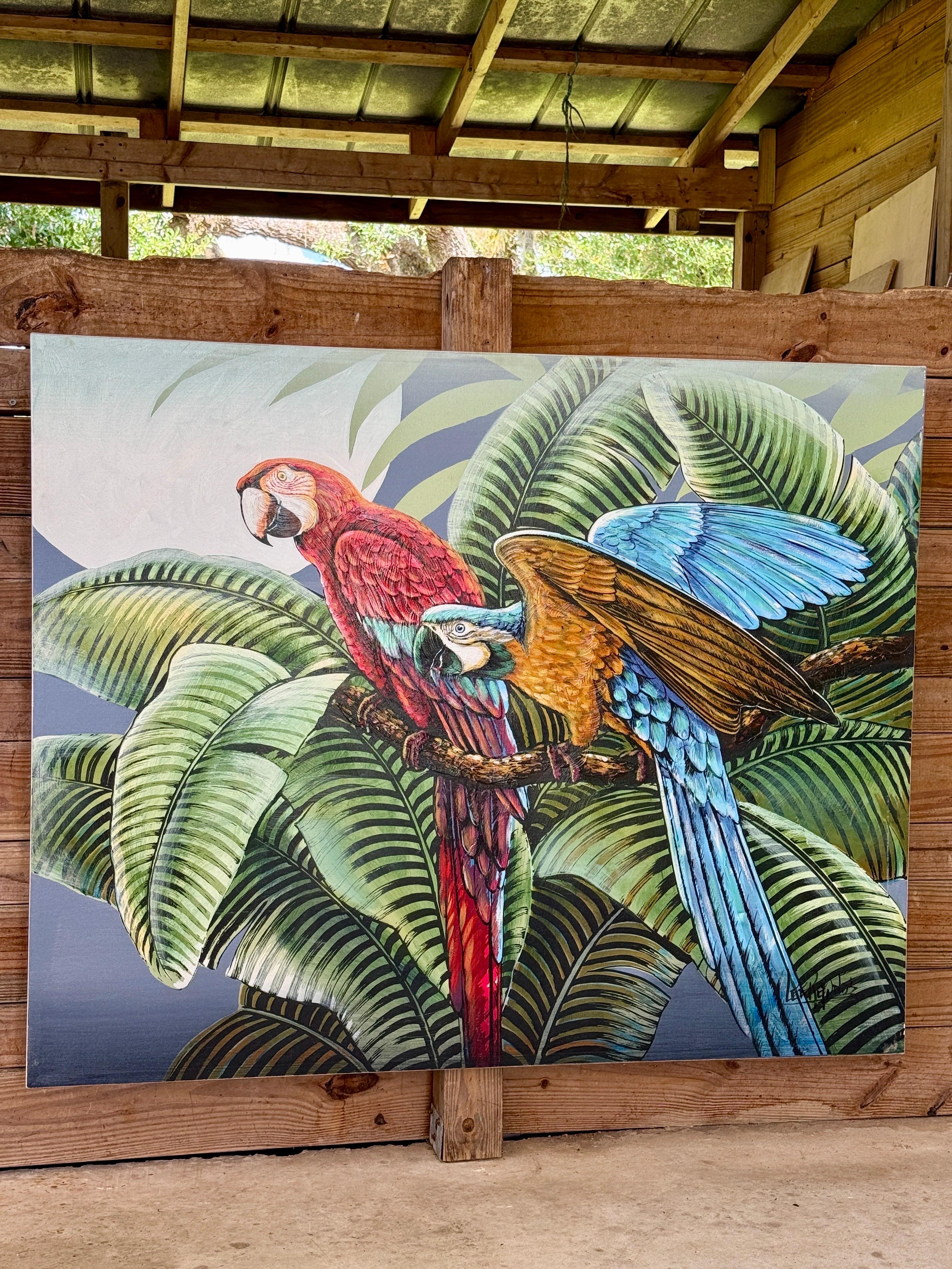 Peinture tropicale Monumental Lee Reynolds Vanguard Series 