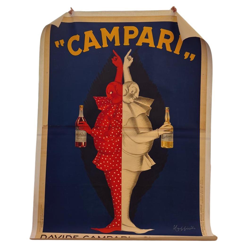 Monumental Leonetto Cappiello 'Campari' Lithogaph 1921. Printed by Les Nouvelles
