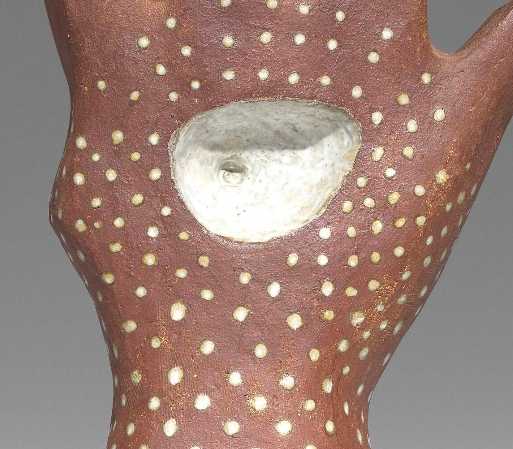 Americano Scultura monumentale in ceramica surrealista 